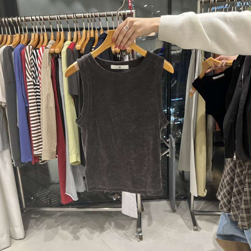 TREND SELLER/G東大門㊣代購女裝新品25秋冬休閑吊帶背心G/TREND SELLER吊帶/背心