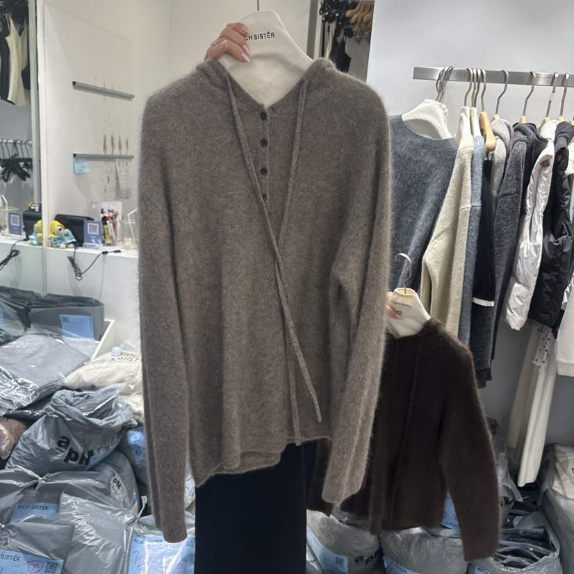 RICH SISTER東大門㊣直郵女裝新品25秋冬時尚針織衫馬海毛RICH SISTER針織衫