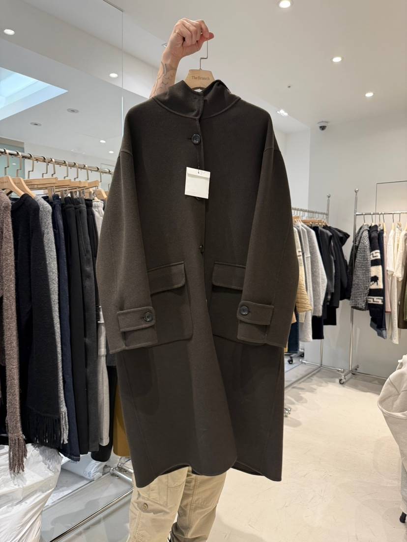 THE BRUNCH韓國直郵㊣女士新款熱賣時尚真品25秋冬中長款大衣THE BRUNCH中長款大衣