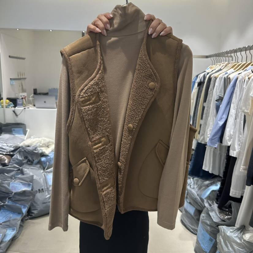 RICH SISTER東大門㊣實拍女裝新款人氣馬甲不含內搭里外穿RICH SISTER馬甲