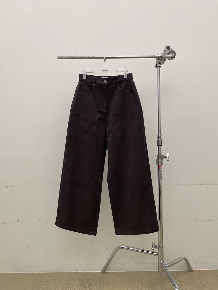 ATMOSPHERE韓國直郵㊣女裝新品職業人氣25秋冬時尚休閑褲羊皮ATMOSPHERE/BLING休閑褲