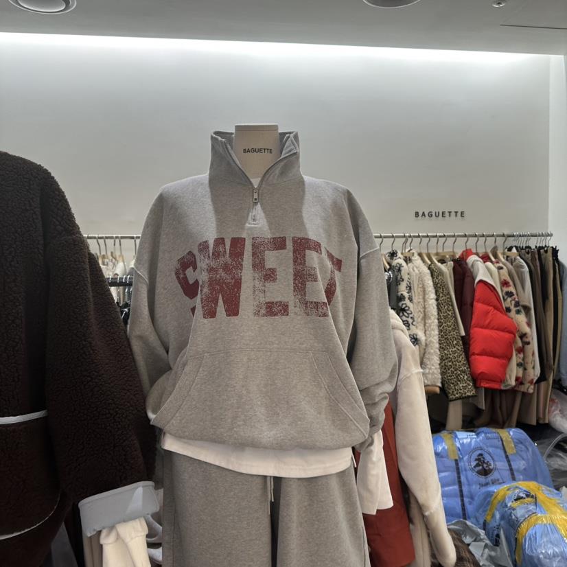 BAGUETTE-P東大門㊣直郵女士新款熱賣真品時尚衛衣拉鏈加絨BAGUETTE-P衛衣