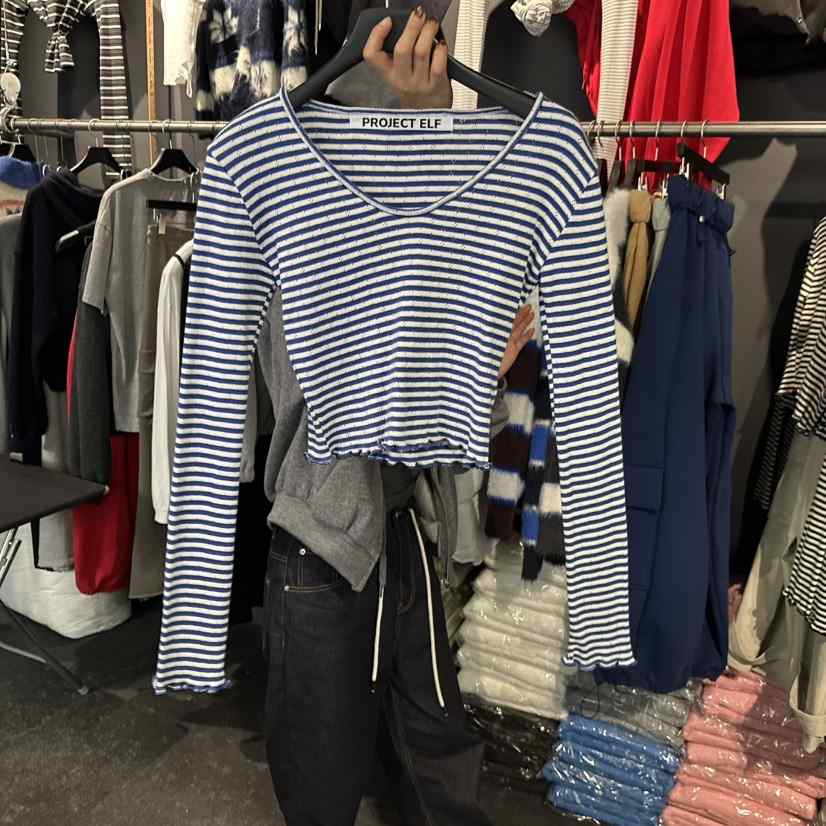 ELF-L東大門㊣直郵女士新款人氣推薦休閑熱賣時尚職業長袖T恤PROJECT ELF/ELF-L長袖T恤