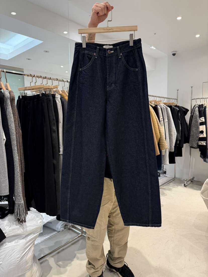 THE BRUNCH韓國直郵㊣女士新款時尚25秋冬人氣職業休閑牛仔褲THE BRUNCH牛仔褲