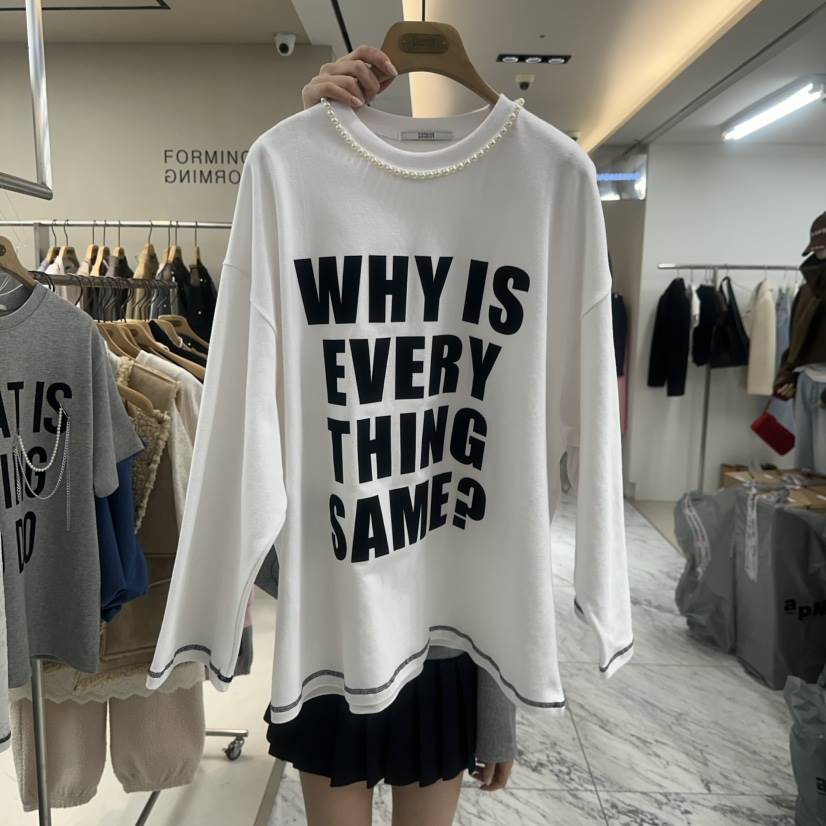 FORMING-P東大門㊣代購女士新品25秋冬熱賣人氣時尚長袖T恤FORMING-P長袖T恤