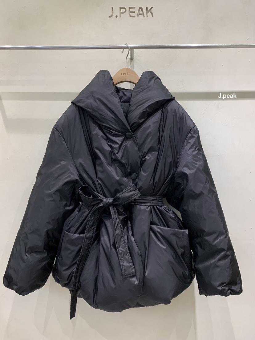 J PEAK/BY FLOW韓國代購㊣女裝新款時尚短款羽絨服填充鴨絨J PEAK短款羽絨服