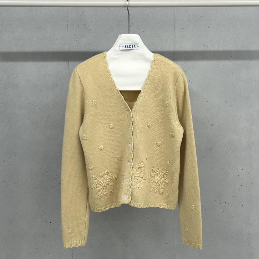 HELDER-P韓國直郵㊣女士新款真品休閑針織衫手工羊毛羊絨開衫HELDER針織衫