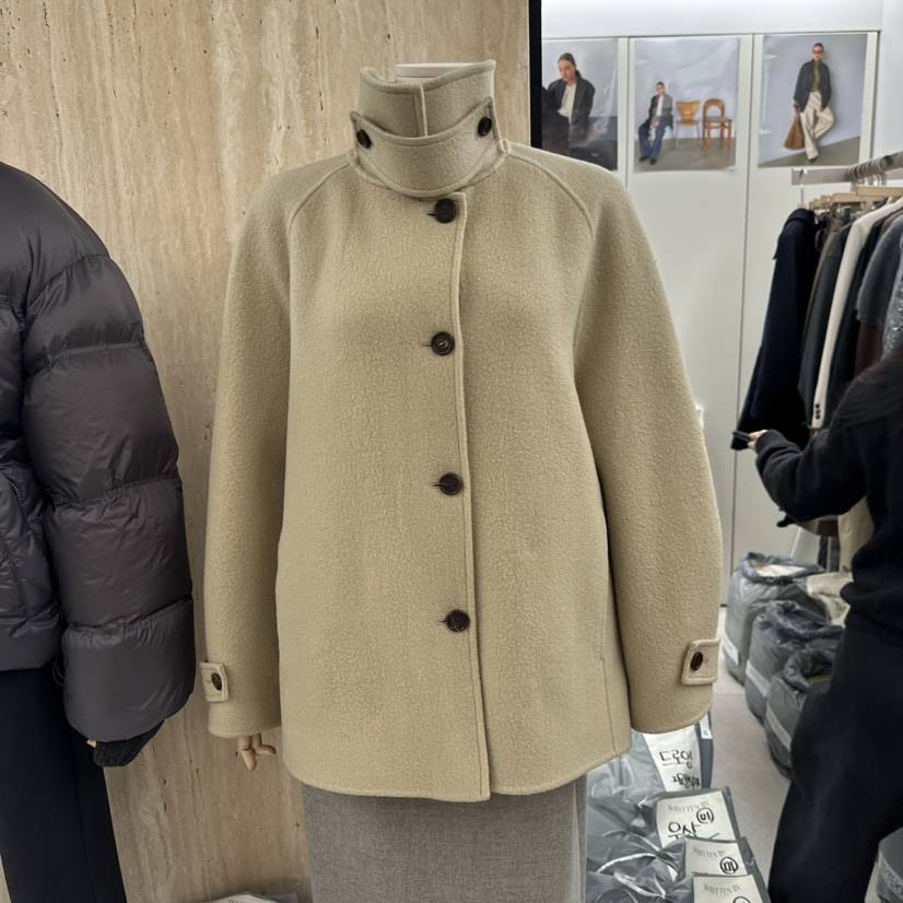 WRITTEN BY東大門㊣直郵女裝新品職業推薦休閑短款大衣手工WRITTEN BY短款大衣