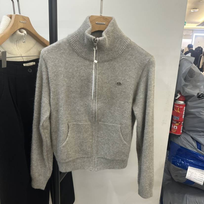 3 ANOTHER韓國直郵㊣女裝新款人氣推薦熱賣毛衣馬海毛拉鏈3 ANOTHER毛衣