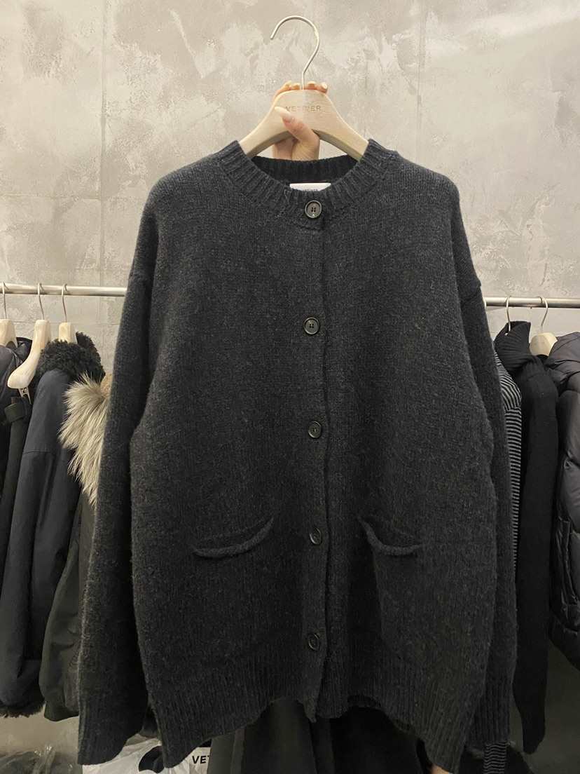 THE VETIVER-A東大門㊣代購女裝新品休閑職業針織衫羊毛口袋VETIVER針織衫