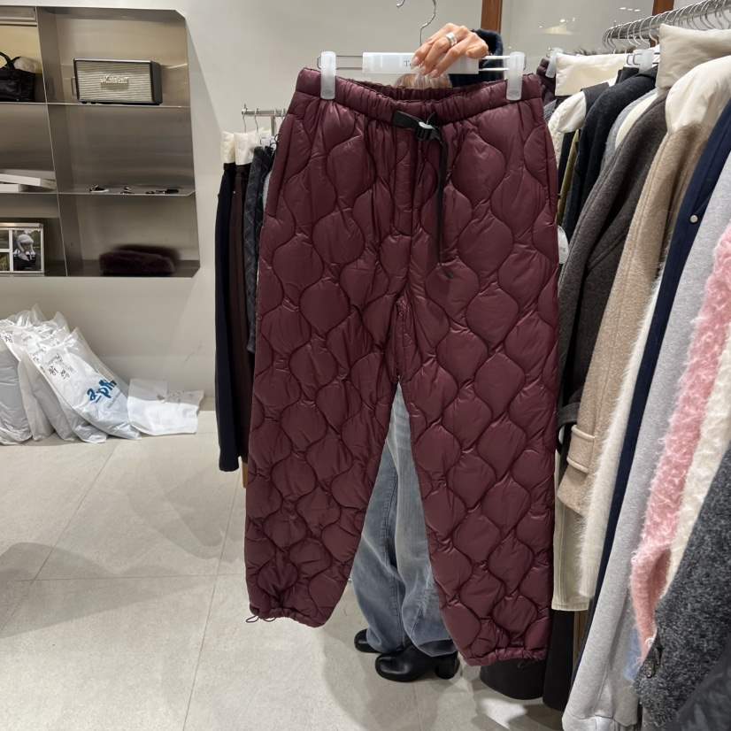 TEMPTING東大門㊣實拍女裝新款人氣職業真品休閑褲填充鴨絨TEMPTING休閑褲
