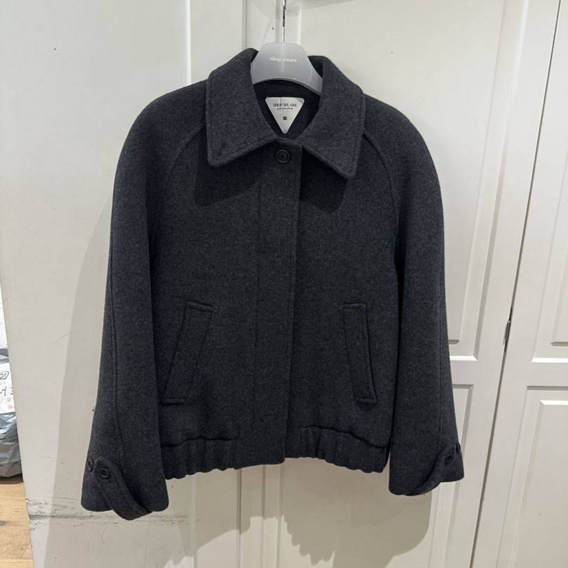 WE ARE/WELOVER韓國代購㊣女裝新品職業時尚熱賣短款大衣SHOP_WE ARE短款大衣