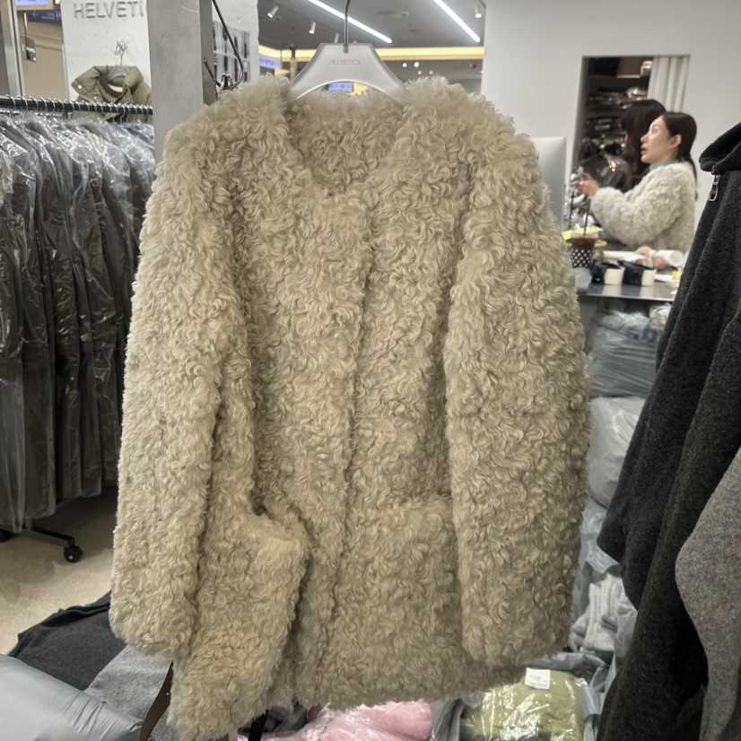 HELVETICA東大門㊣實拍女士新款25秋冬熱賣休閑真品短款大衣HELVETICA短款大衣