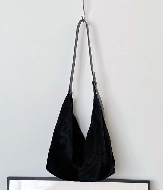 POSH BLUE韓國代購㊣女裝新款25秋冬推薦熱賣單肩斜跨包麂皮POSH BLUE單肩/斜跨包