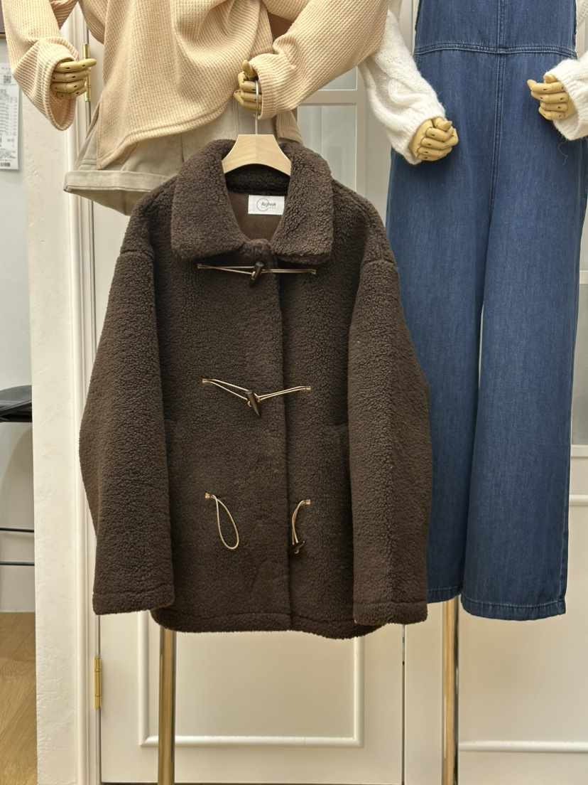 RE:FRESH-L東大門㊣實拍女裝新品25秋冬職業人氣中長款大衣RE:FRESH中長款大衣