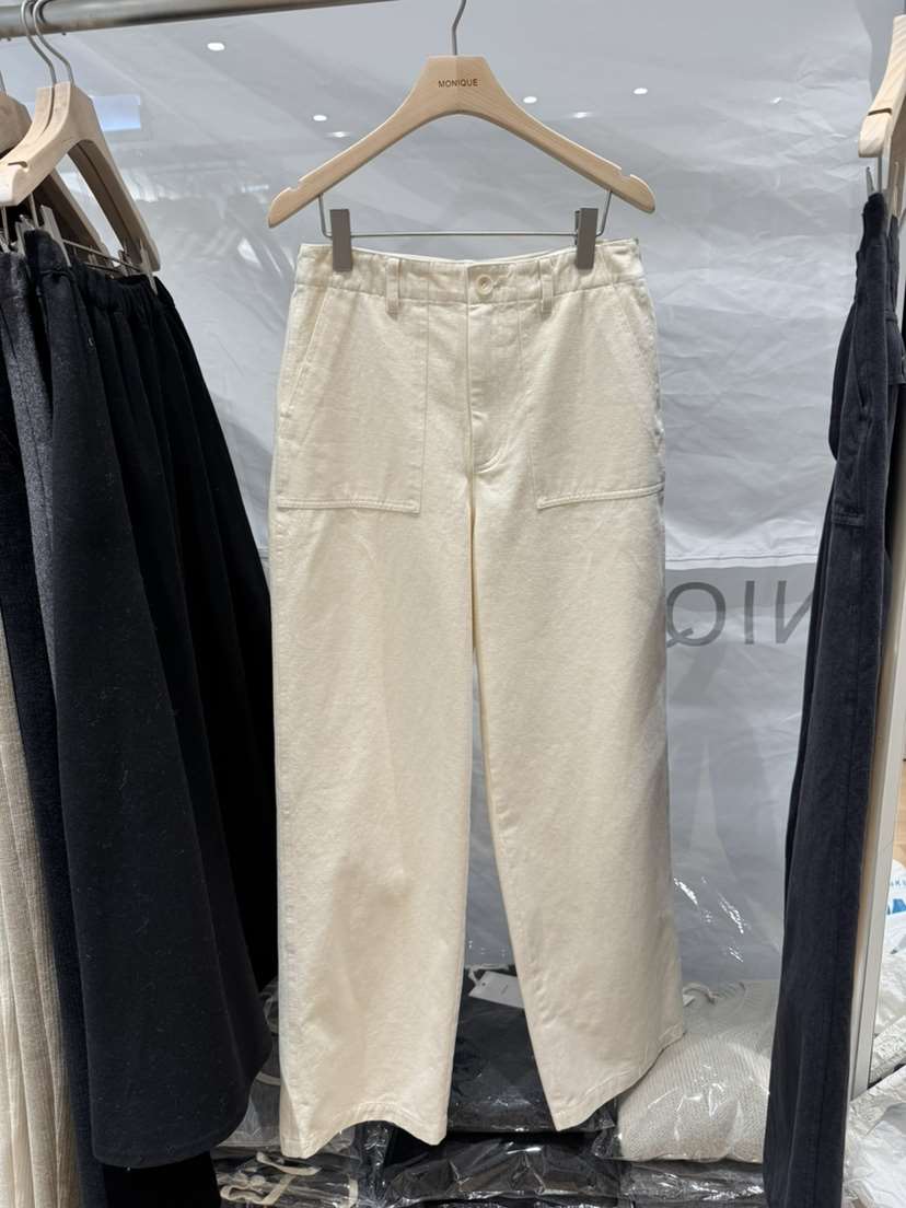 MONIQUE東大門㊣直郵女士新品推薦職業真品人氣25秋冬休閑褲口袋MONIQUE休閑褲