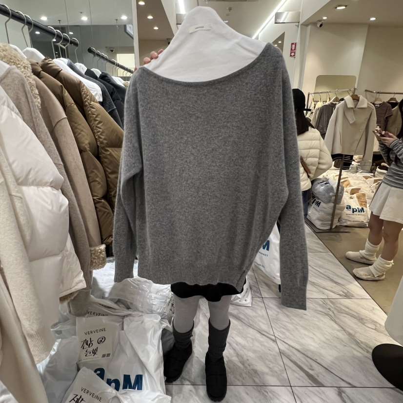 VERVEINE韓國代購㊣女士新款25秋冬熱賣真品推薦休閑針織衫VERVEINE針織衫