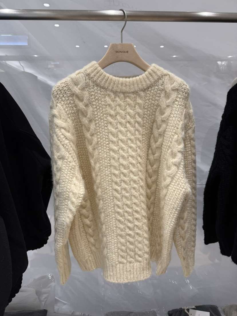 MONIQUE東大門㊣直郵女士新款人氣真品推薦時尚毛衣麻花針織MONIQUE毛衣