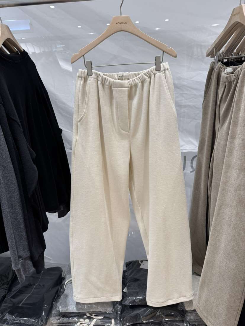 MONIQUE韓國代購㊣女士新款休閑25秋冬人氣休閑褲燈芯絨絲絨MONIQUE休閑褲