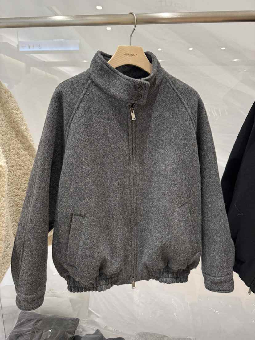 MONIQUE東大門㊣代購女裝新款人氣時尚職業25秋冬休閑夾克羊毛MONIQUE夾克