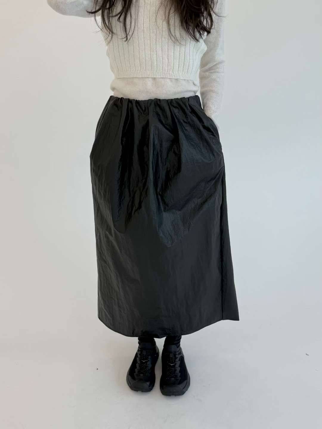 THENEEDS東大門㊣代購女裝新品熱賣推薦25秋冬休閑長裙涂層THENEEDS長裙