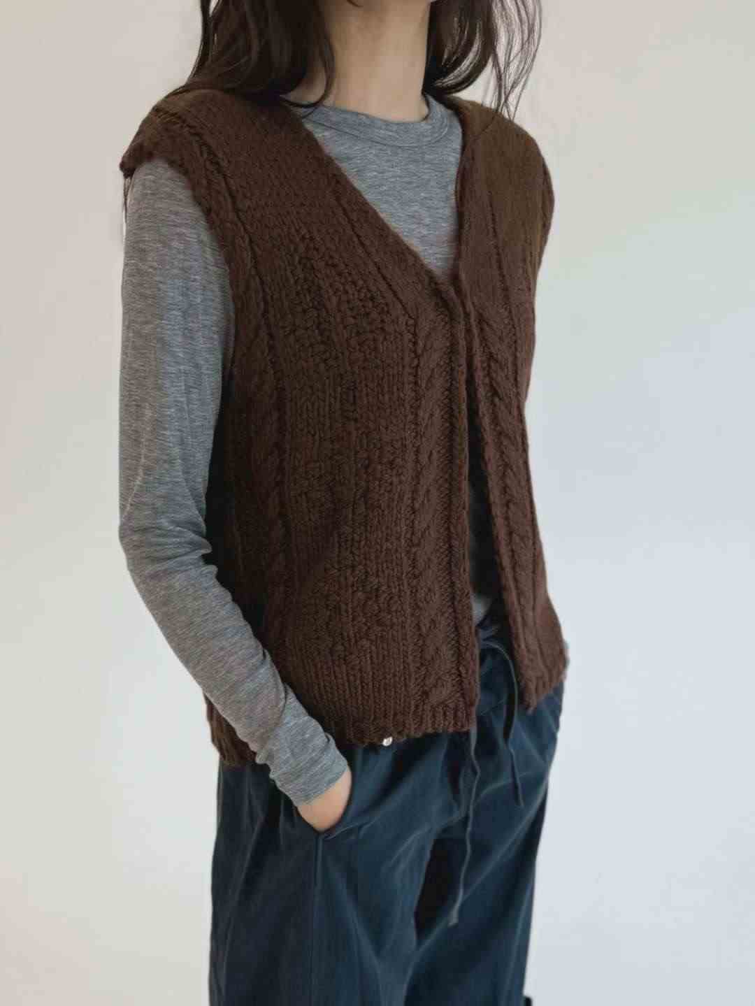 THENEEDS韓國直郵㊣女士新款25秋冬真品職業熱賣馬甲不含內搭THENEEDS馬甲