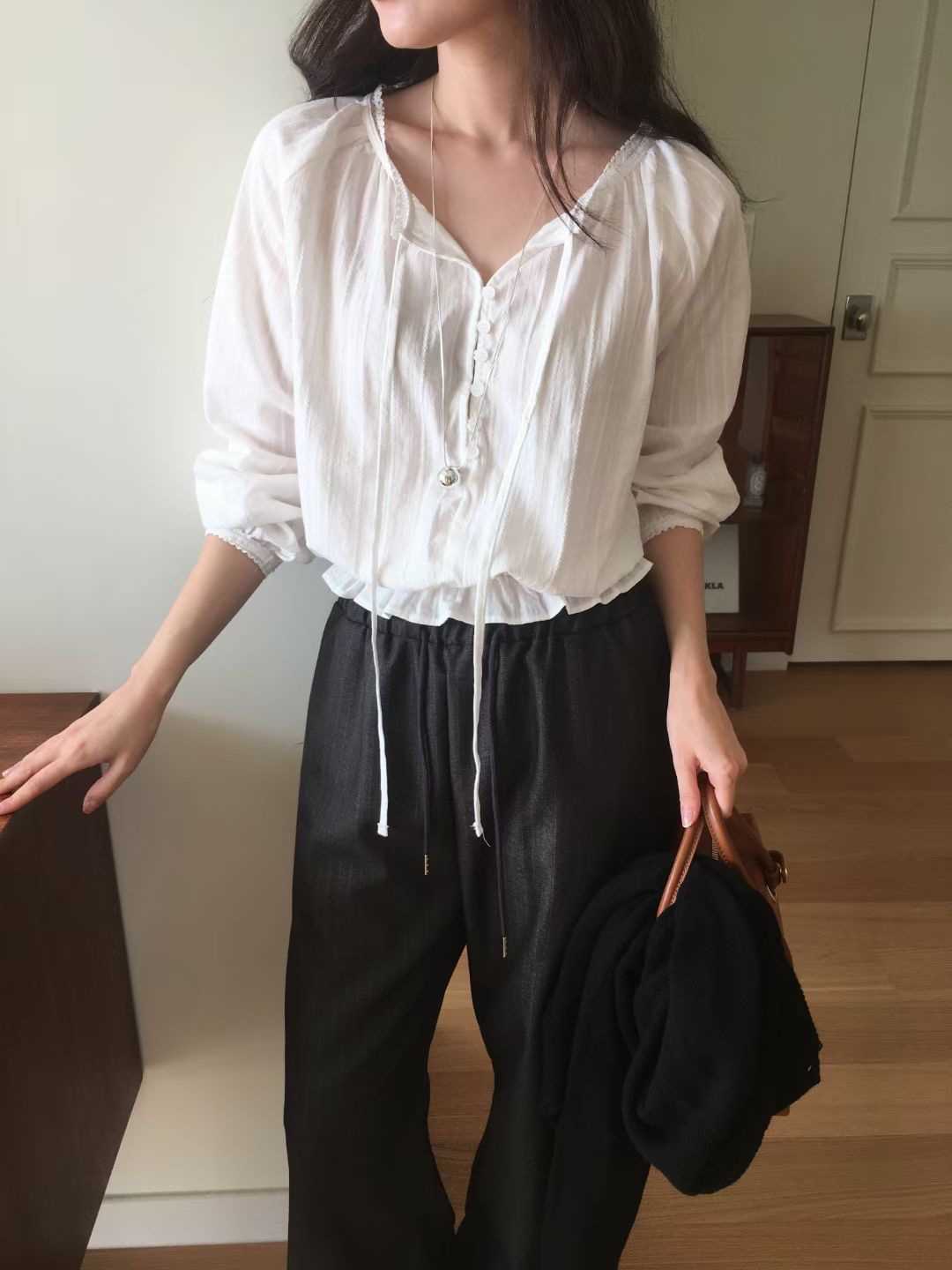 WEARME東大門㊣代購女裝新品推薦真品職業人氣休閑襯衫蕾絲衫WEARME襯衫/蕾絲衫