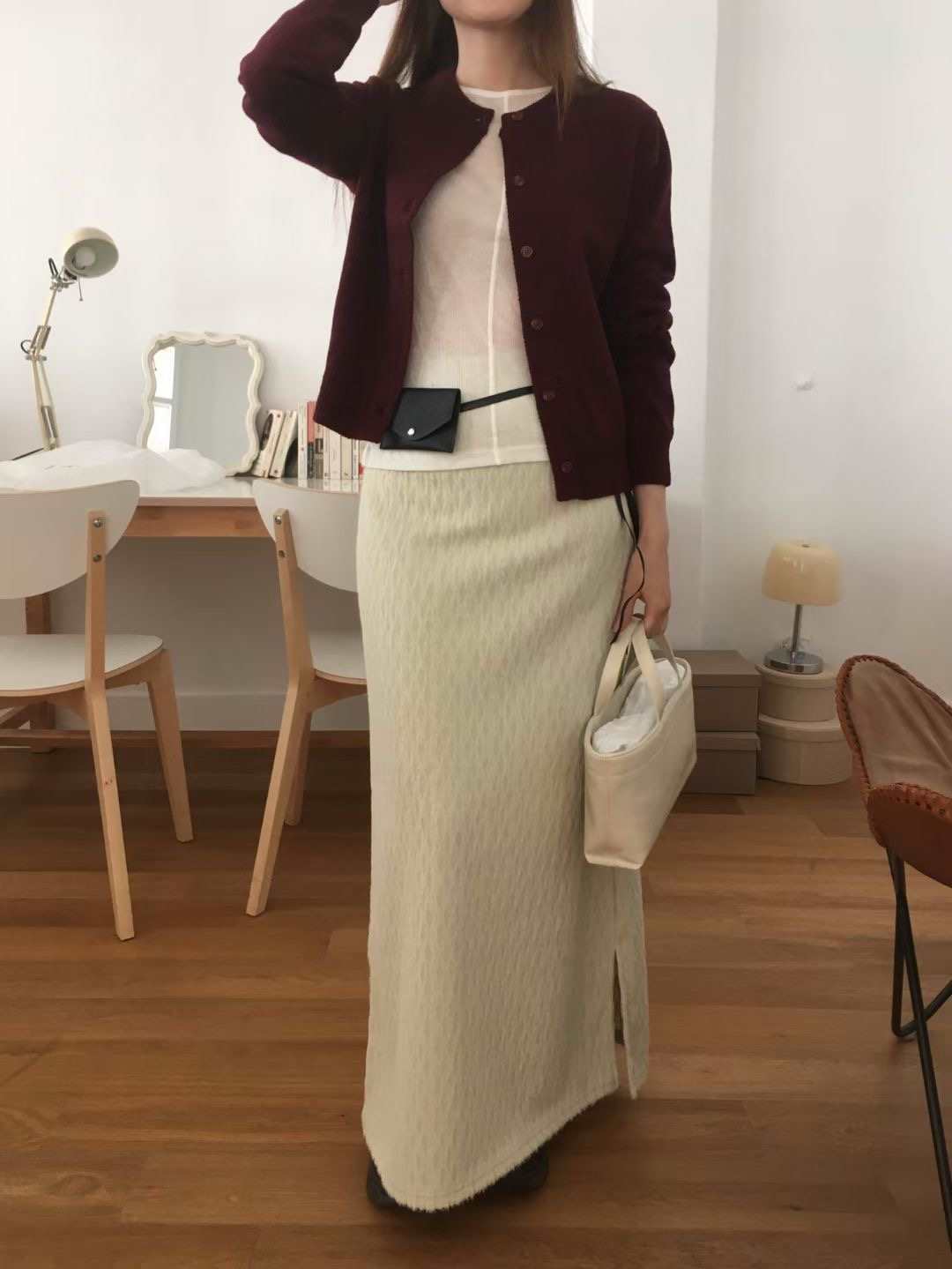 WEARME東大門㊣實拍女士新品25秋冬職業人氣推薦休閑熱賣長裙WEARME長裙