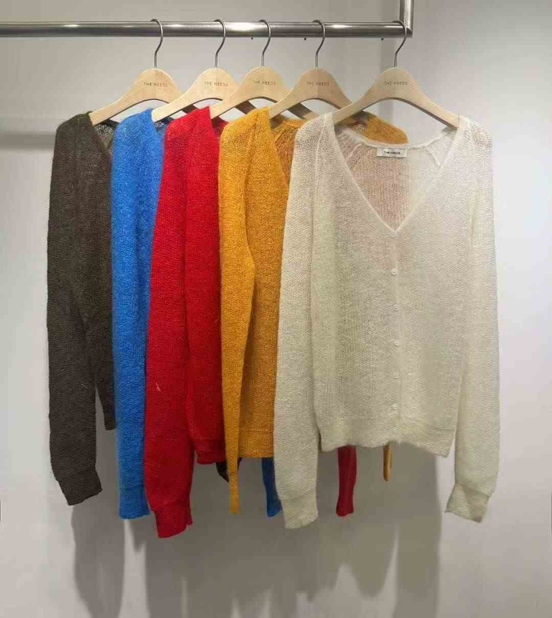 THENEEDS東大門㊣直郵女士新款推薦時尚休閑職業針織衫馬海毛THENEEDS針織衫