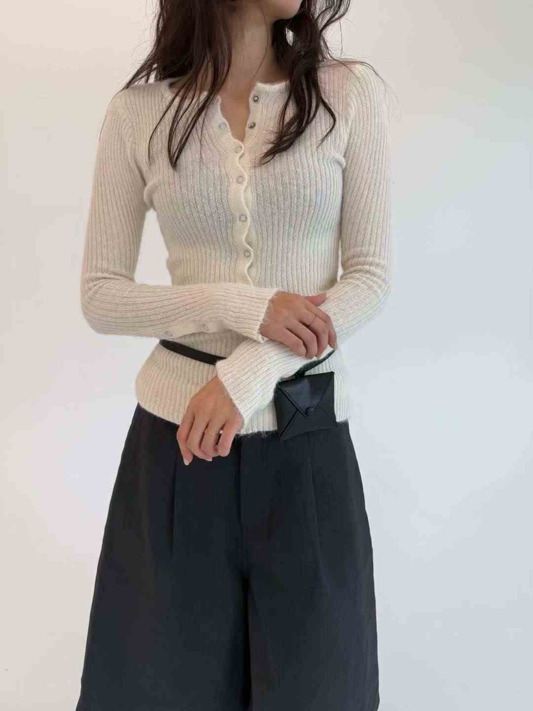 THENEEDS東大門㊣實拍女士新品推薦休閑熱賣針織衫不含腰包THENEEDS針織衫