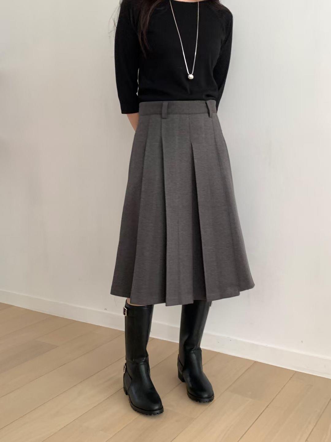 WEARME韓國代購㊣女士新品時尚休閑職業人氣25秋冬熱賣長裙WEARME長裙