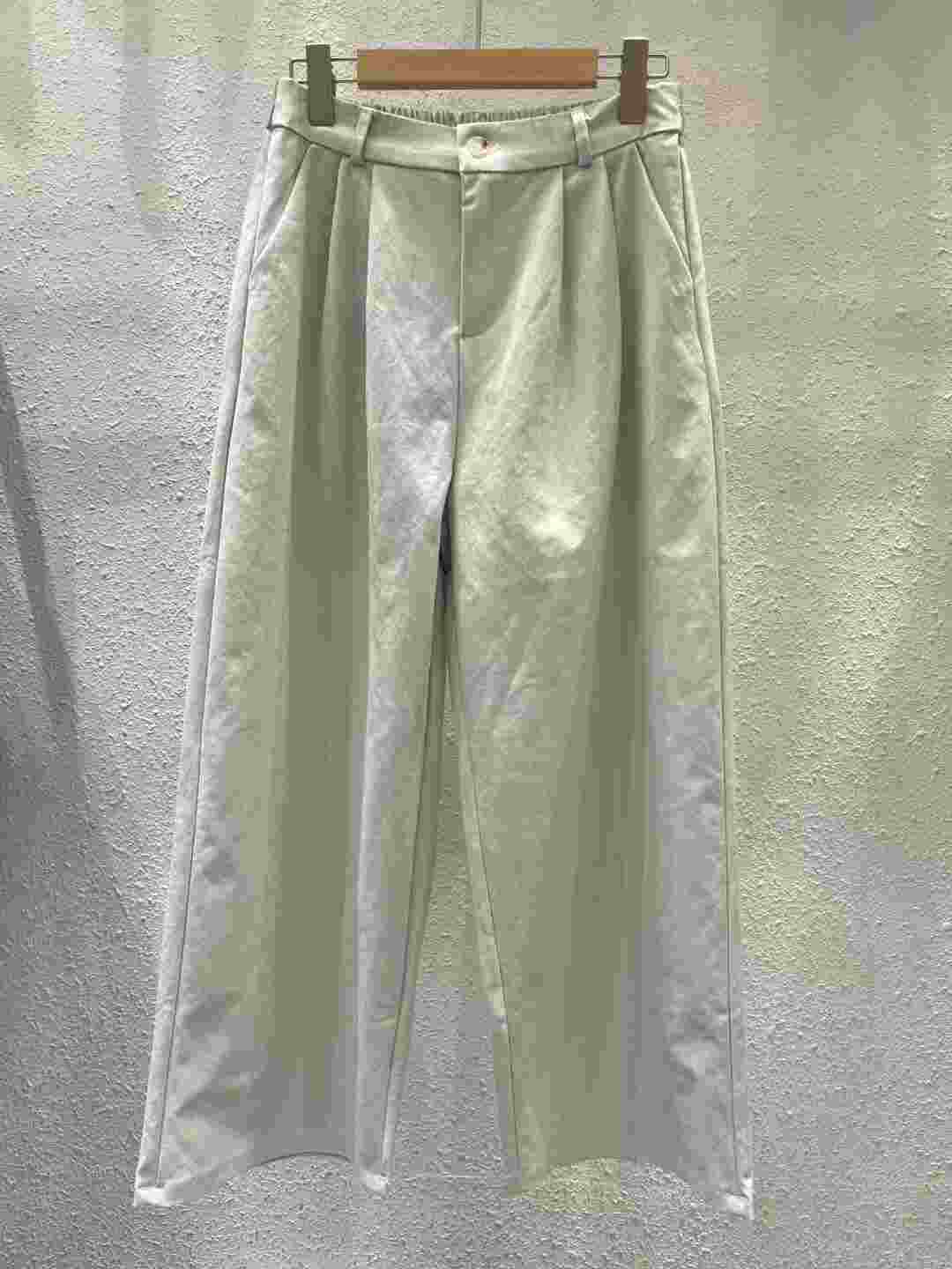 ANOTHERPLAN東大門㊣代購女裝新款職業熱賣休閑褲闊腿褲紐扣ANOTHERPLAN休閑褲