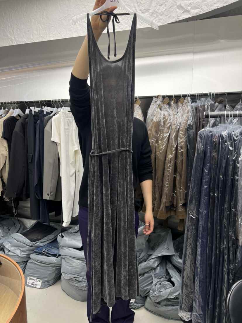 NOVUS東大門㊣實拍女士新品真品推薦職業休閑熱賣連衣裙絲絨NOVUS連衣裙