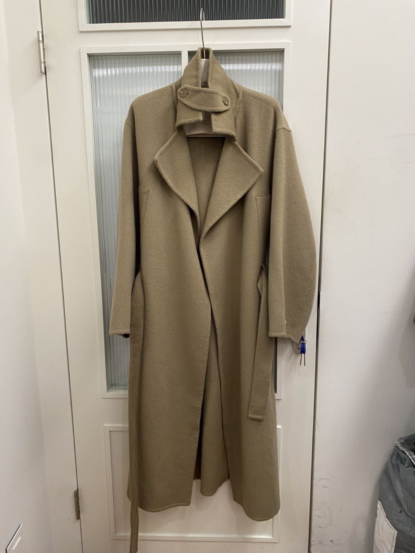 JADEMARKET韓國直郵㊣女士新品時尚人氣中長款大衣含腰帶口袋JADE MARKET中長款大衣