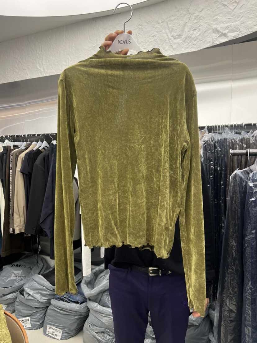 NOVUS東大門㊣直郵女裝新品休閑職業人氣推薦長袖T恤天鵝絨NOVUS長袖T恤