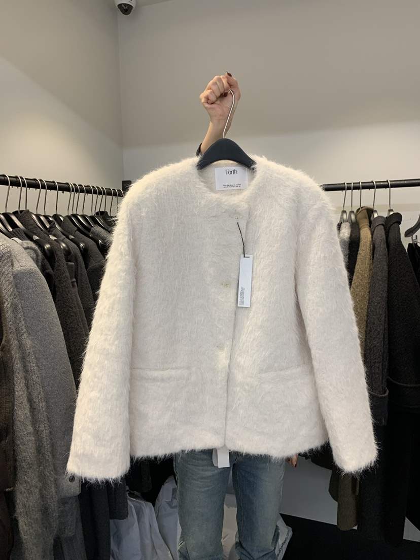 FORTH韓國代購㊣女裝新款25秋冬人氣職業推薦真品休閑短款大衣FORTH短款大衣