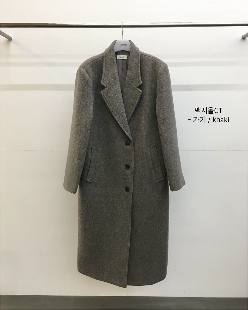 HEMP-P東大門㊣實拍女士新款推薦真品25秋冬人氣中長款大衣hemp中長款大衣