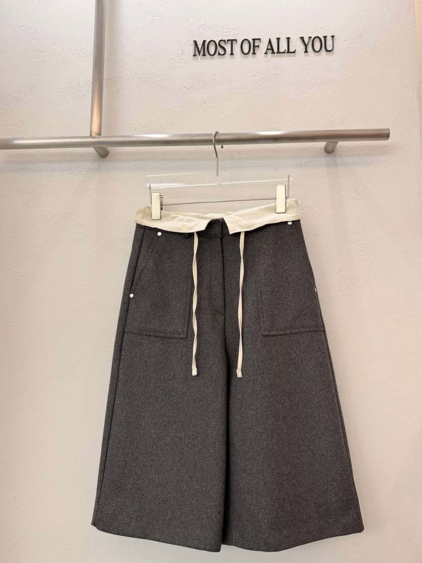 MOST OF ALL U東大門㊣實拍女士新款職業推薦25秋冬短褲羊毛MOST OF ALL U短褲