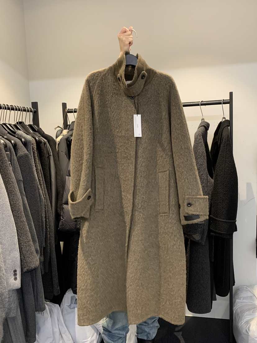 FORTH韓國代購㊣女士新款時尚休閑推薦25秋冬中長款大衣羊駝FORTH中長款大衣