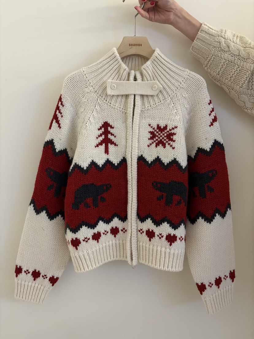 BALANCE東大門㊣直郵女士新品推薦人氣真品時尚25秋冬針織衫拉鏈BALANCE針織衫