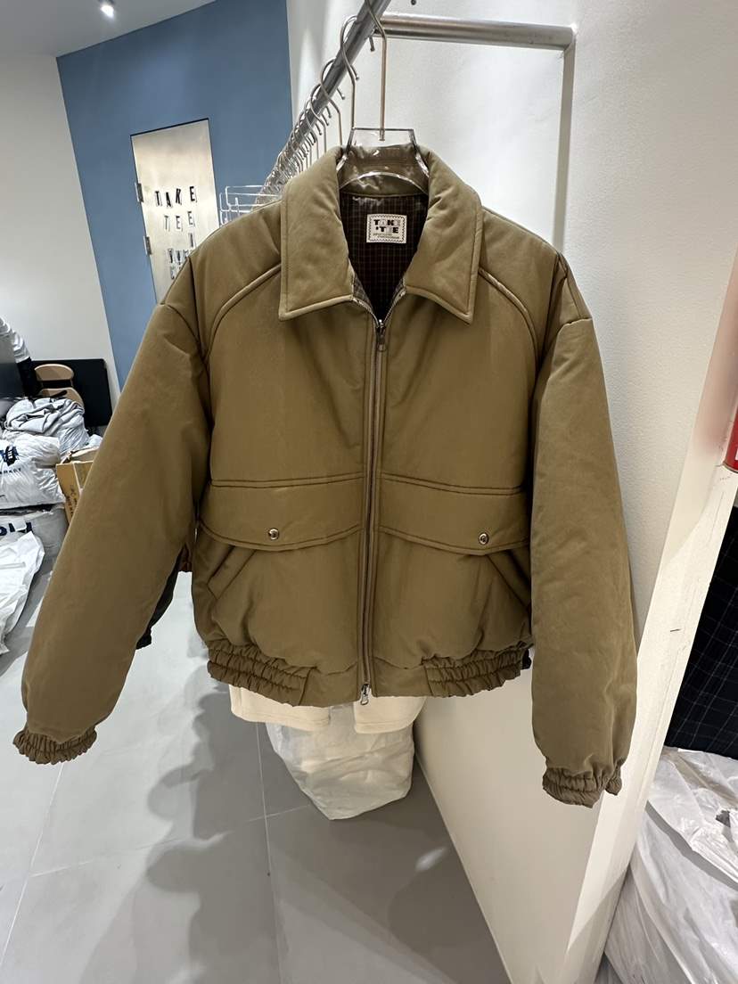 TAKE TEE韓國直郵㊣女士新款熱賣時尚短款棉服里外穿雙面棉TAKE TEE短款棉服