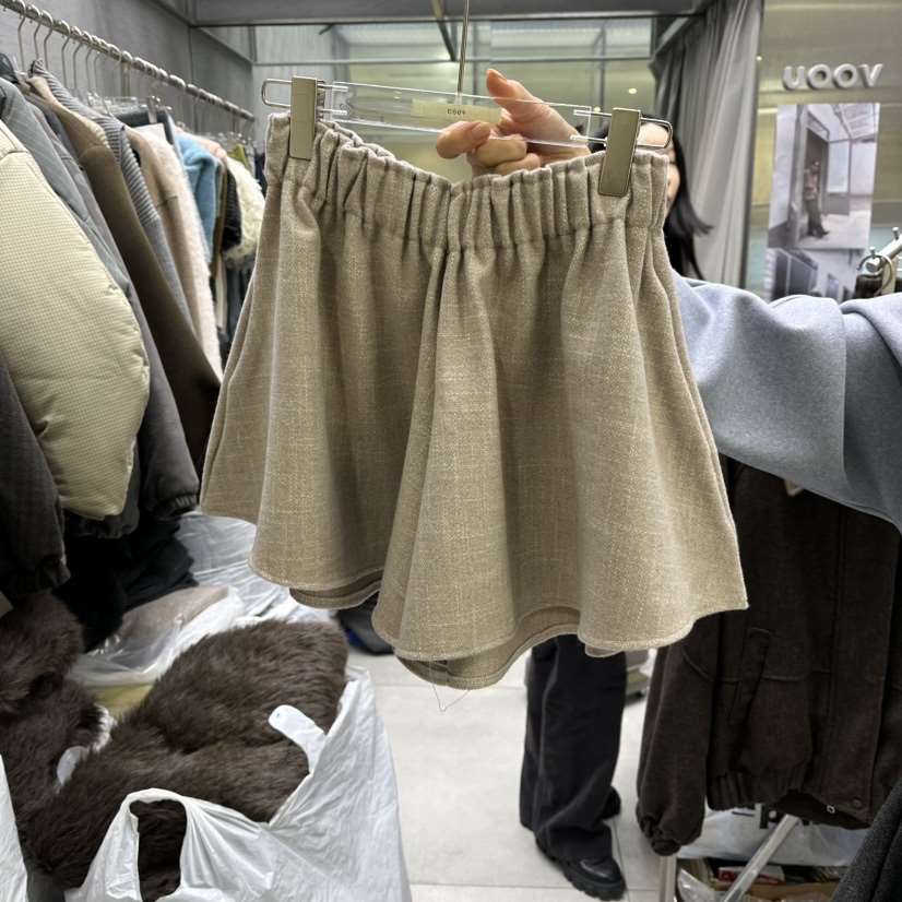 UOOV韓國代購㊣女士新款熱賣25秋冬人氣推薦職業真品時尚短褲UOOV短褲