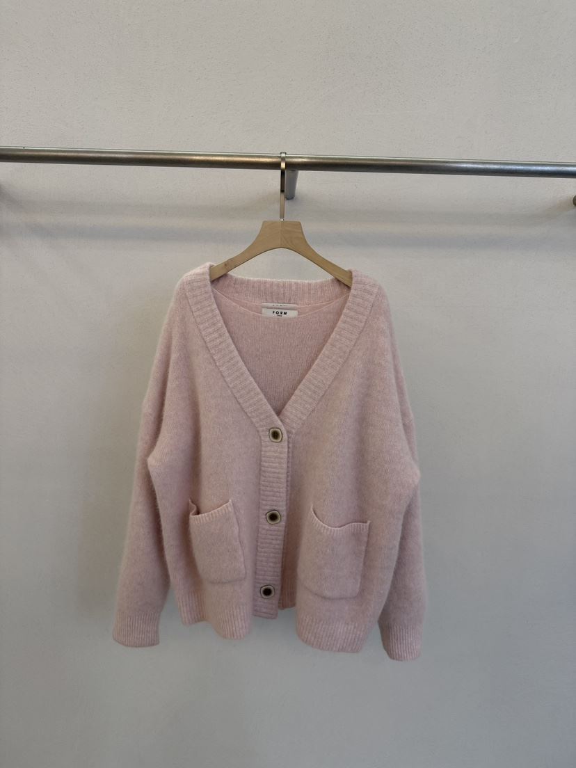 FORM東大門㊣實拍女士新款熱賣人氣時尚針織衫浣熊開衫長款FORM針織衫