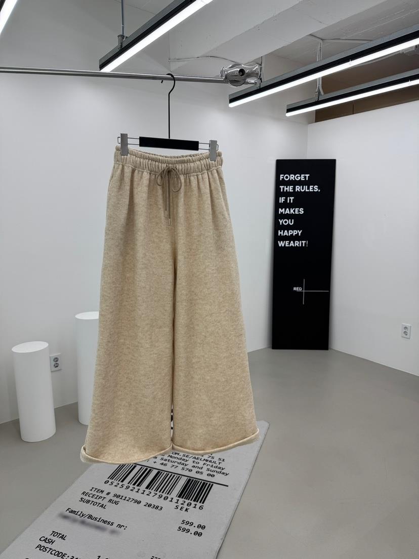 RED-A東大門㊣直郵女裝新品時尚熱賣休閑褲闊腿褲加絨羊毛RED-A休閑褲