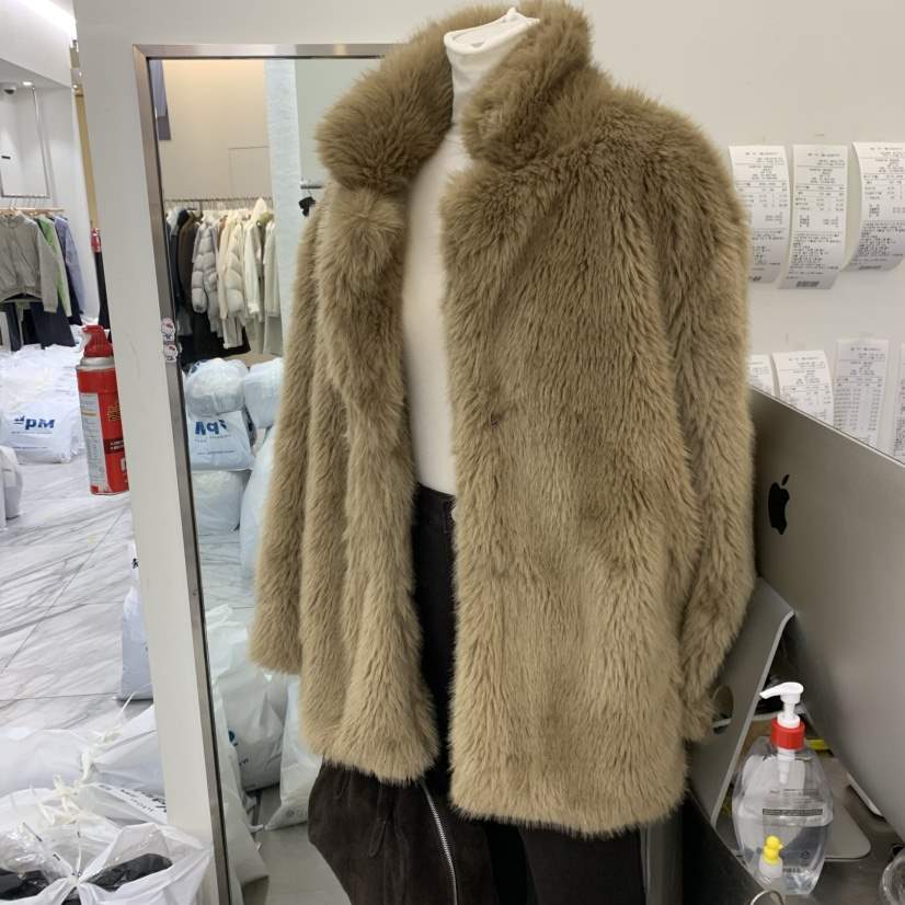 PORTS MOSS韓國直郵㊣女裝新款人氣休閑時尚職業25秋冬夾克貂皮PORTS MOSS夾克