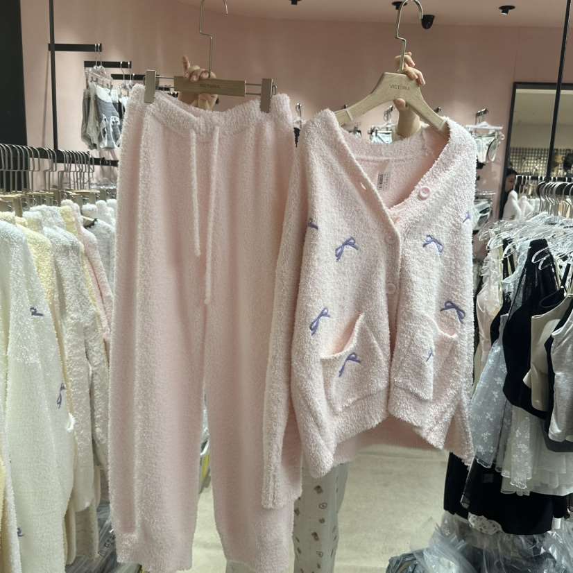 VICTORIA-P東大門㊣實拍女裝新款職業25秋冬時尚睡衣三件套VICTORIA睡衣