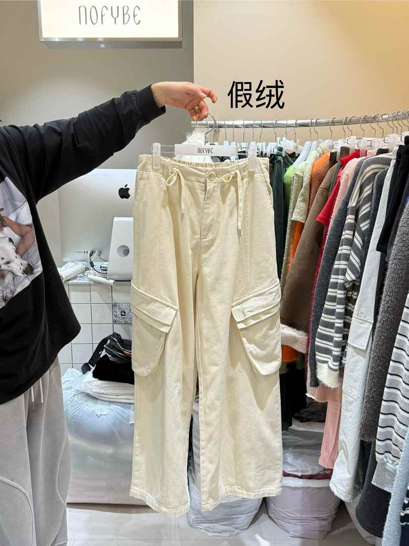 NOFYBE韓國代購㊣女士新款推薦職業人氣真品時尚休閑褲工裝褲NOFYBE休閑褲