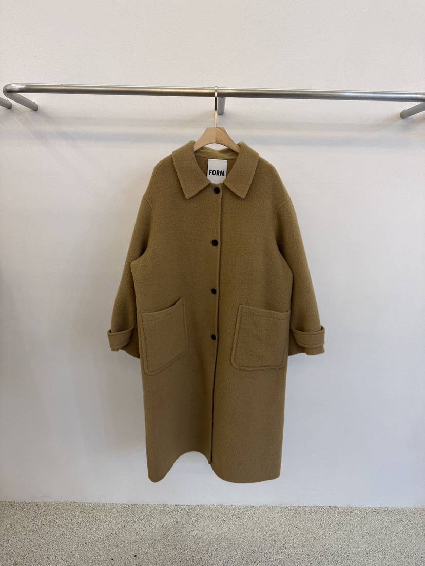 FORM東大門㊣實拍女士新款真品人氣25秋冬推薦職業中長款大衣FORM中長款大衣