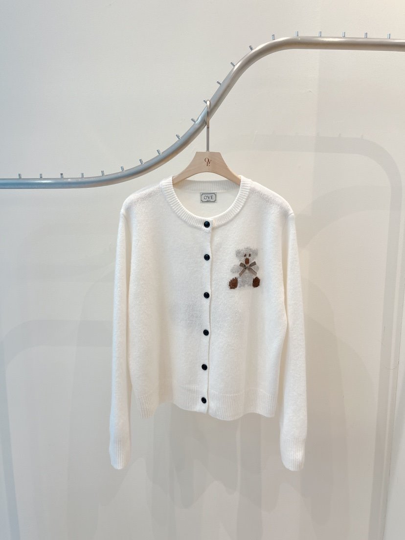 OVE韓國代購㊣女裝新品推薦時尚熱賣真品休閑人氣針織衫開衫OVE針織衫