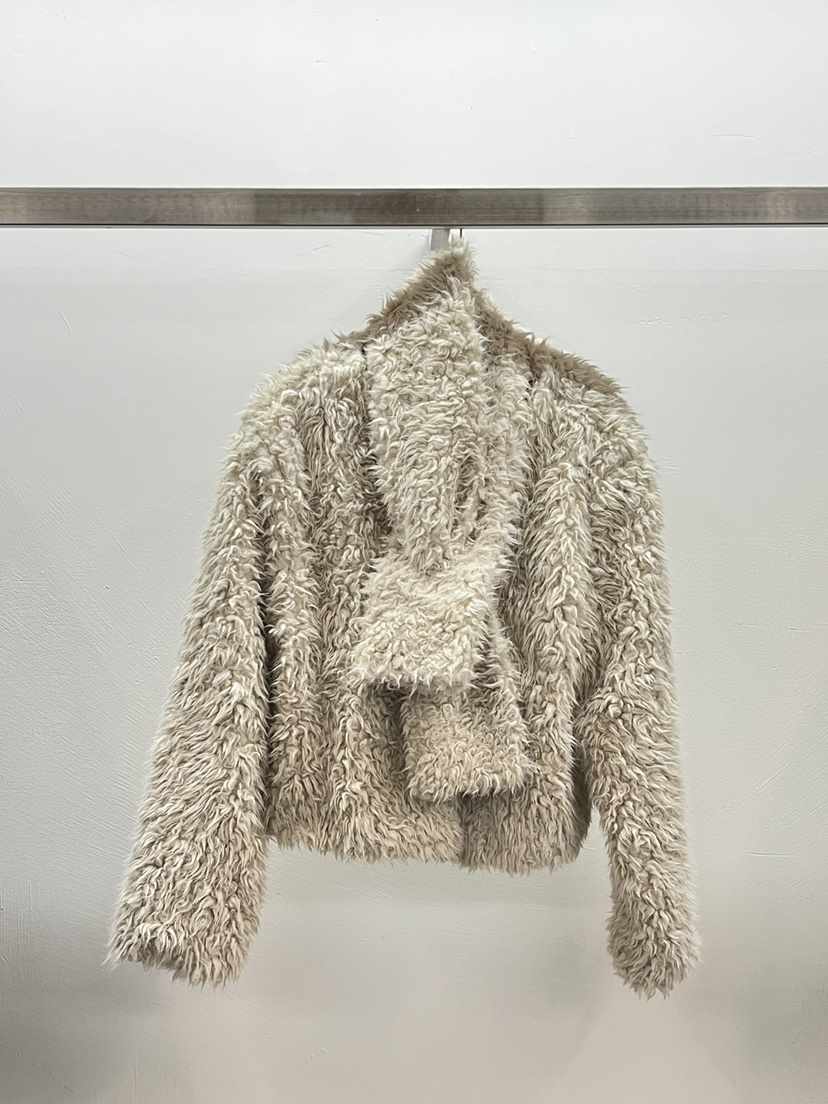 WEARABLE-L東大門㊣代購女裝新款時尚人氣真品夾克含圍巾V領WEARABLE夾克